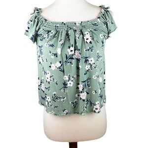 AEO Cold Shoulder Short Sleeve Top